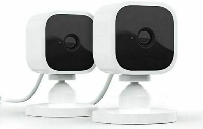 #ad Blink Mini Indoor 1080p Wi Fi Home Security Camera 2 Pack White Two Way Audio HD $59.99