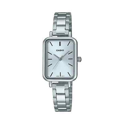 #ad Casio LTPV009D 2E Women#x27;s Analog Silver Tone Bracelet Watch Blue Dial $32.50
