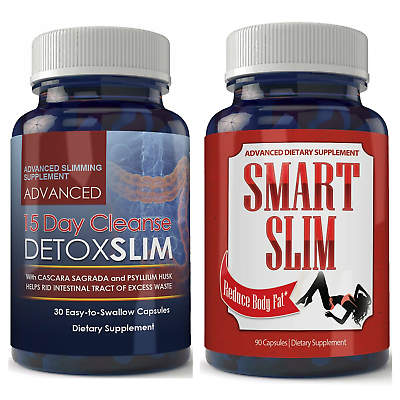 #ad 15Day Cleanse DetoxSlim Smart Slim Support Fat Burn Weight Loss Dietary Capsules $37.45