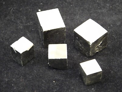 #ad Lot of FIVE Nice and 100% Natural Pyrite Crystal CUBES From Spain 50.4gr $17.99
