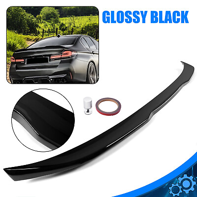 #ad For 2017 BMW 5 Series G30 G38 530i F90 M5 CS Style Trunk Spoiler Wing Gloss Blk $60.90
