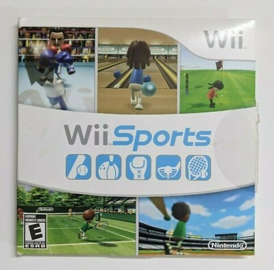 #ad Nintendo Wii *No Game* Wii Sports Sleeve and Manual Only $6.99
