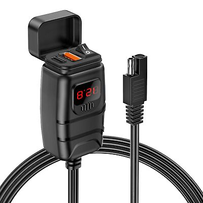 #ad #ad Motorcycle Phone Charger 6.4A Dual USB Quick Charge 3.0 C PD Motorcycle USB C... $25.57