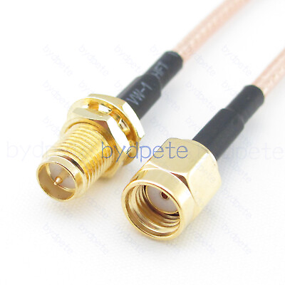 #ad RP SMA male to RPSMA female RG316 Coaxial Cable extend extension Kable RF 50ohm $3.55