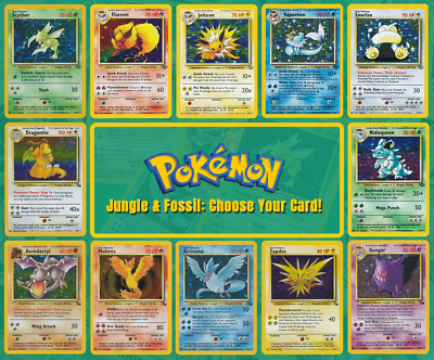 #ad 1999 Pokemon Jungle amp; Fossil: Choose Your Card All Pokemon Available $79.95