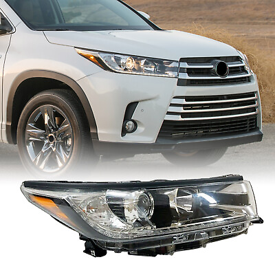 #ad Right Side Headlight For 2017 2018 2019 Toyota Highlander LE XLE Projector $133.57