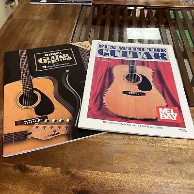 #ad Lot of Two Instructional Guitar Books Guitar Method amp; Fun With The Guitar $11.99