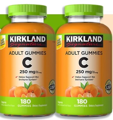 #ad Kirkland Signature Vitamin C Gummies 250 mg 360 Count Ascorbic Acid EXP 1 25 $26.37