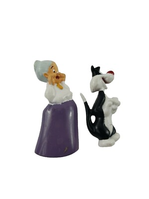 #ad Vintage Looney Tunes Granny Emma Webster amp; Sylvester Cat Refrigerator Magnet $9.90