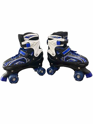 #ad Long Feng Adjustable Quad Roller Skates for Kids Size L 39 42 Junior $29.99