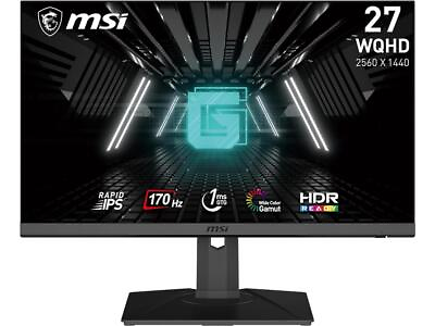 #ad #ad MSI 27quot; Gaming Monitor 1ms 170Hz 2560x1440 QHD Rapid IPS G Sync HDR $149.99