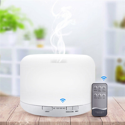 #ad 500ML Ultrasonic USB LED Air Humidifier Purifier Aromatherapy Oil Mist Diffuser $17.99