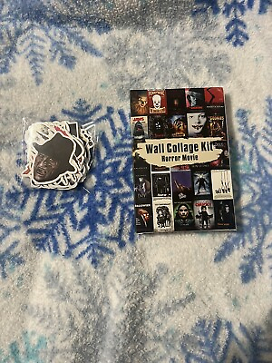 #ad 100 Horror Movie wall collage kit amp; Stickers Evil Dead Halloween It $25.00