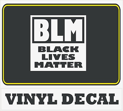 #ad BLACK LIVES MATTER BLM Car Truck bumper window laptop George Floyd VINYL STICKER $2.75