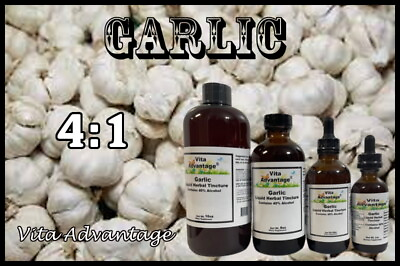 #ad Garlic 4:1 Tincture Extract Allicin Highest Quality and Strength $12.25