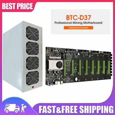 #ad Mining Motherboard Riserless 8 GPU Bitcoin Crypto Ethereum Mining Support NEW US $149.99