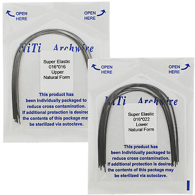 #ad Dental Orthodontic NiTi Arch Wire Natural Rectangular Arcos Alambre Ortodoncia $26.99