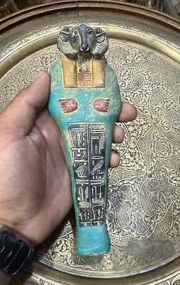 #ad Rare Ancient Egyptian Antique Statue Large Of God Khnum Pharaonic Egyptian BC $149.00