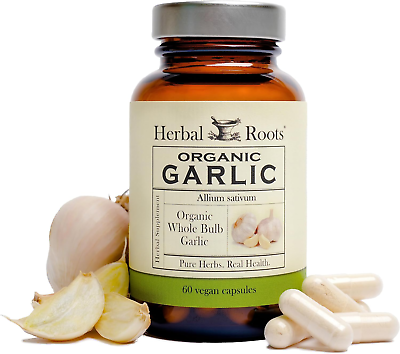 #ad Organic Whole Bulb Garlic Pills Potent Extra Strength 600 Mg 60 Organic Ve $49.78