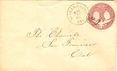 #ad California Veterans Home 1894 target 1892 1966 2c Columbian Envelope. $25.00