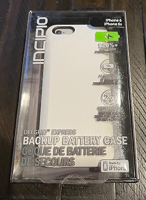#ad Incipio OffGrid Express Backup Battery Charging Case for iPhone 6 6S White $14.99
