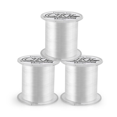 #ad Clear Fishing Wire546YD Monofilament Fishing LineClear String for Hanging $4.99