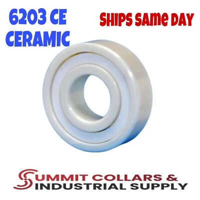 #ad 6203 Ceramic Bearing ZrO2 Ball Bearing 17x40x12mm Zirconia Oxide 1pk $14.25