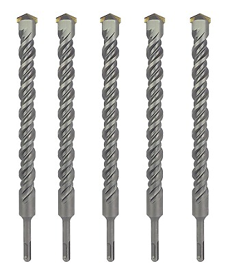 #ad SDS Plus Rotary Hammer Drill Bit 5Pcs Set Carbide Tip Masonry Concrete Bricks $58.31