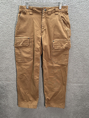 #ad Duluth Trading Co Pants Mens 32x28 Brown Duck Canvas Flex Fire Hose Workwear $18.88