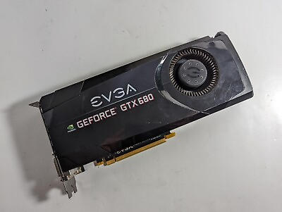 EVGA NVIDIA GeForce GTX 680 SC 2GB GDDR5 Graphics Card GPU For Parts Repair $44.91