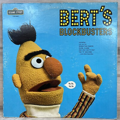 #ad Sesame Street 1974 Bert#x27;s Blockbusters Record Vinyl LP CTW 22051 Ernie Also VTG $9.99