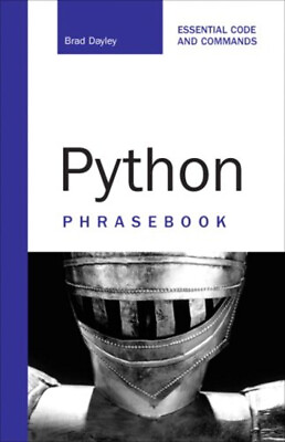 #ad Python Phrasebook : Essential Code and Commands Perfect Brad Dayl $5.76