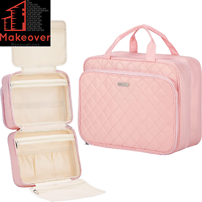 #ad Extra Large Toiletry Bag with Hanging Hook Travel Makeup Case for Women Cosmet $24.69