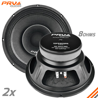 #ad 2x PRV Audio 10FR300 Full Range 10quot; Loudspeakers 8 Ohms PRO 600 Watts $139.82