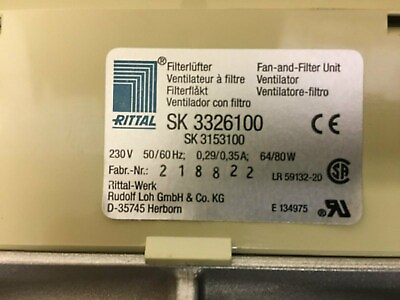 #ad 1pc New SK3326100 Rittal Fan To Filter Expedited Shipping $810.00