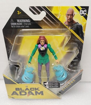 #ad DC Comics Black Adam 1st edition 4” Cyclone Action Figure New in Box $15.99