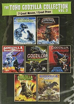#ad New Godzilla 7 Movie Collection: 2000 Against Mechagodzilla amp; 5 More DVD $19.49