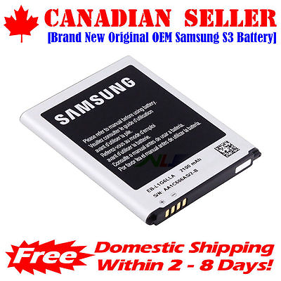 #ad OEM Samsung Galaxy S3 Battery amp; NFC i9300 i535 EB L1G6LLU EB L1G6LLA 2100mAh C $13.48