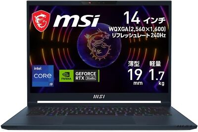 #ad MSI Gaming Note PC Stealth14studio i9 RTX4050 14in WQXGA 240Hz $3061.38