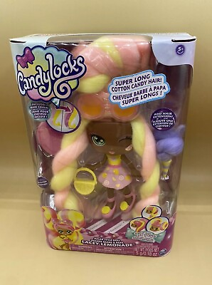 #ad NEW CandyLocks Lacey Lemonade 7quot; Doll Long Cotton Candy Hair African American $17.99