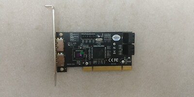 #ad Genuine Silicon Image PI43114 2X2A 4 Port Internal SATA 2 Port External PCI Card $17.99