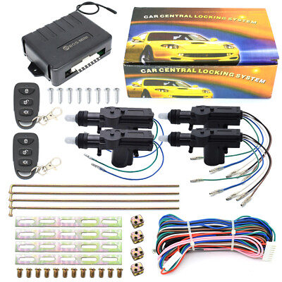 #ad Car 4 Door Power Lock Kit Keyless Entry System Security Remote Central Universal $25.99