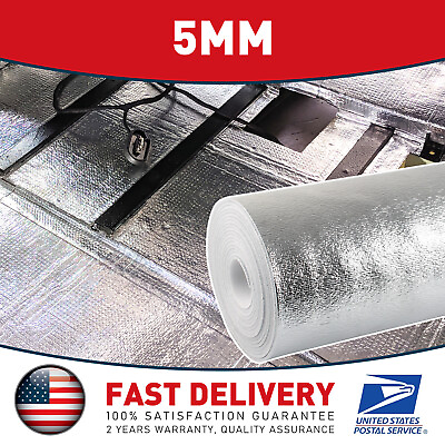 #ad 2Mx1M Reflective Foam Insulation Heat Shield Thermal Shield HVAC RAFTERS GARAGES $16.99