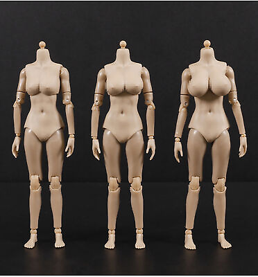 #ad 1 12 Suntan Skin Flexible Girl Body 6inch Female Action Figure Doll $16.99