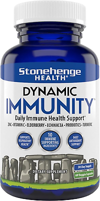 #ad Dynamic Immunity Daily Supplement 10 In 1 Immune Boosters Zinc Elderberry Echi $87.78