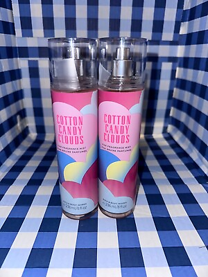 #ad X2 Bath amp; Body Works COTTON CANDY CLOUDS Fine Fragrance Mist Spray FREE SHIPPING $22.99