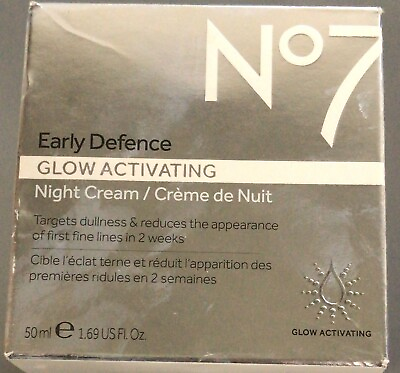 #ad #ad No7 Early Defence Glow Activating Night Cream for Dullness amp; Fine Lines i2 $18.00