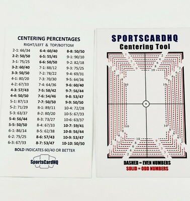 #ad SportsCardHQ Sports Card Grading and Centering Tool for PSA BGS SGC $10.99
