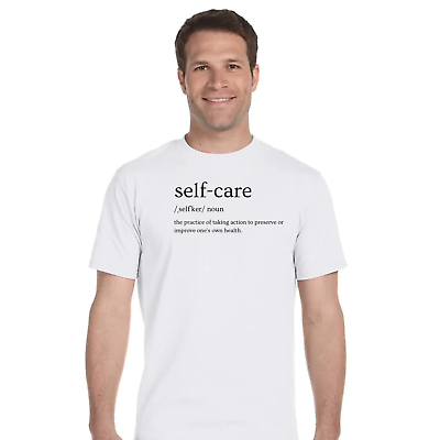 #ad self care definition Graphic Teeshirt Unisex For Adults Motivational Happy Shirt $19.99