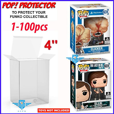 #ad Lot 5 20 50 100 For Funko Pop Protector Case 4quot; inch Vinyl Figures Collectibles $49.99